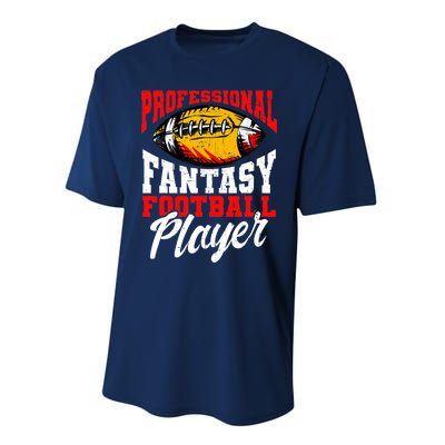 Professional Fantasy Football Player, Fantasy Football Performance Sprint T-Shirt