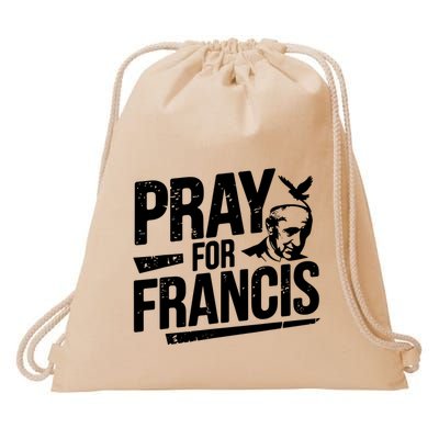 Pray For Francis: Inspirational Pope Francis Drawstring Bag