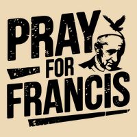 Pray For Francis: Inspirational Pope Francis Drawstring Bag