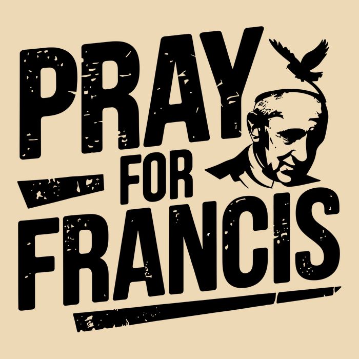 Pray For Francis: Inspirational Pope Francis Drawstring Bag
