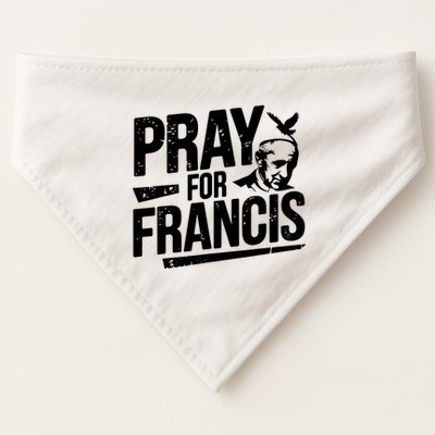 Pray For Francis: Inspirational Pope Francis USA-Made Doggie Bandana