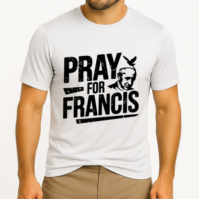 Pray For Francis: Inspirational Pope Francis Cooling Performance Crew T-Shirt