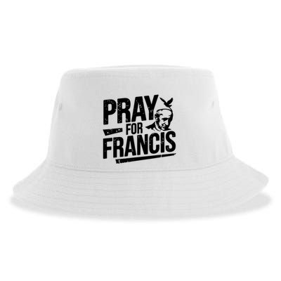Pray For Francis: Inspirational Pope Francis Sustainable Bucket Hat