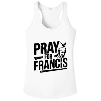 Pray For Francis: Inspirational Pope Francis Ladies PosiCharge Competitor Racerback Tank