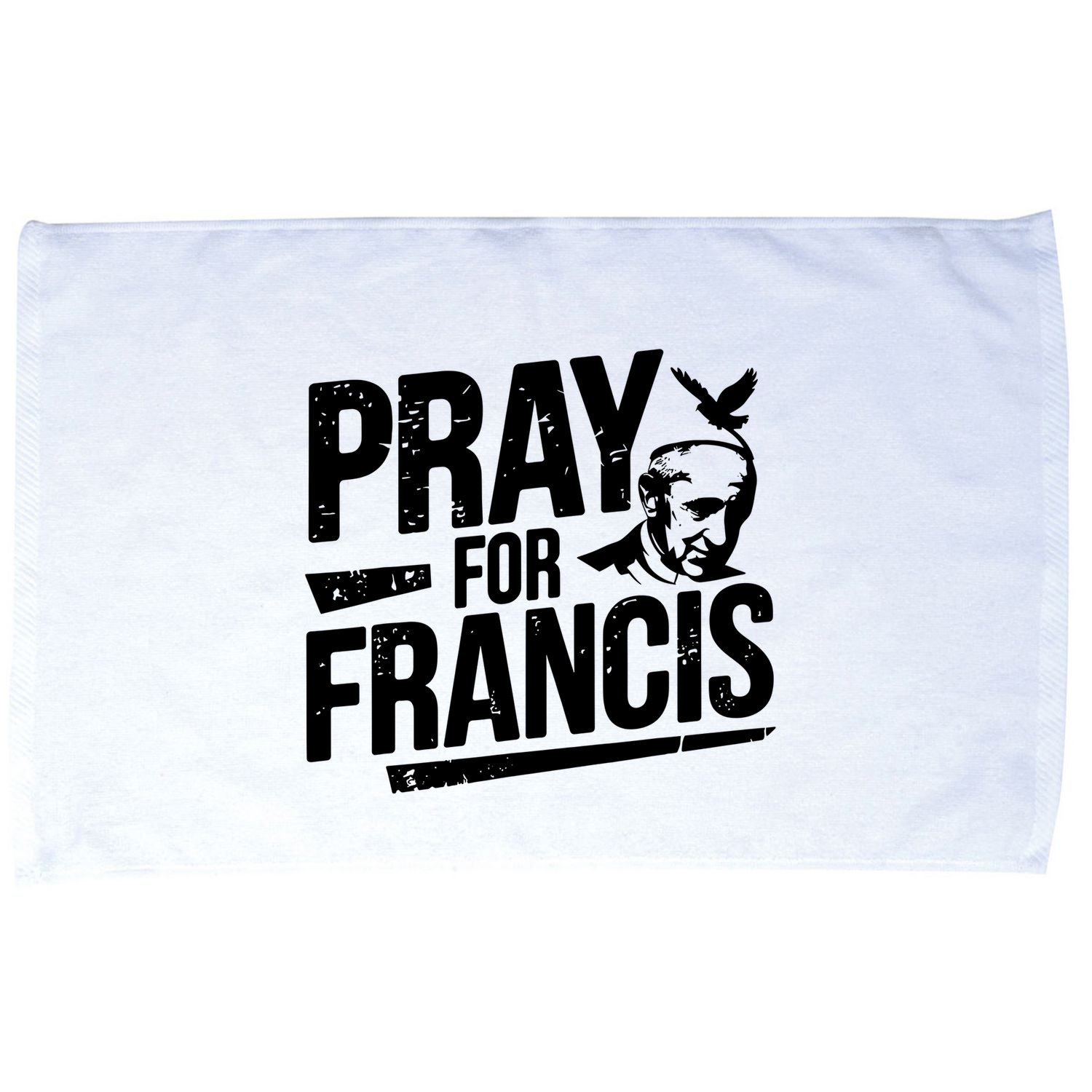 Pray For Francis: Inspirational Pope Francis Microfiber Hand Towel