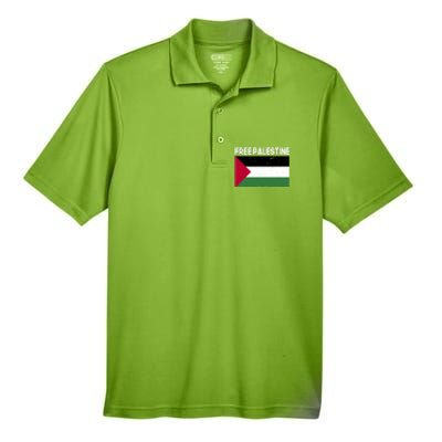 Palestine Flag Free Palestine Cute Gift Men's Origin Performance Pique Polo