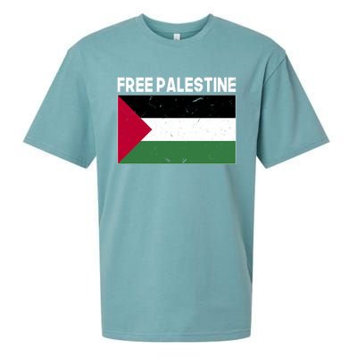 Palestine Flag Free Palestine Cute Gift Sueded Cloud Jersey T-Shirt