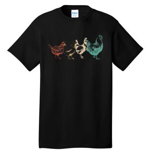 Poultry Farming Farm Lovers Farmers Chicken Lovers Tall T-Shirt