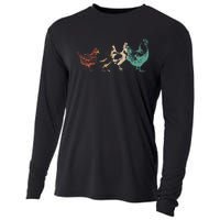 Poultry Farming Farm Lovers Farmers Chicken Lovers Cooling Performance Long Sleeve Crew