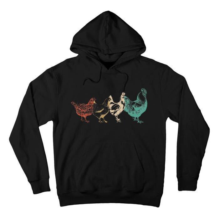 Poultry Farming Farm Lovers Farmers Chicken Lovers Tall Hoodie