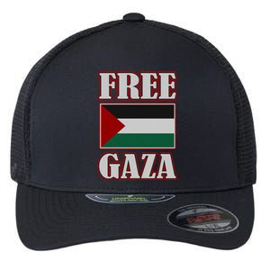 Palestine Flag Free Gaza Save Palestine Gaza Palestina Gift Flexfit Unipanel Trucker Cap