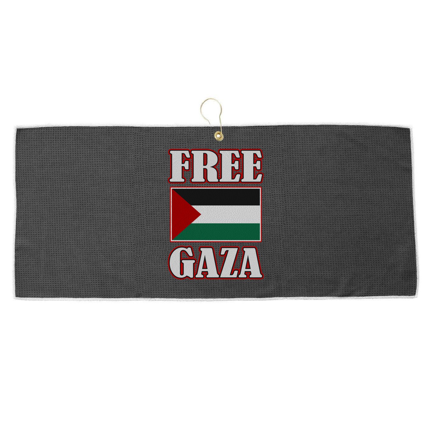 Palestine Flag Free Gaza Save Palestine Gaza Palestina Gift Large Microfiber Waffle Golf Towel
