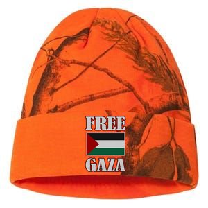 Palestine Flag Free Gaza Save Palestine Gaza Palestina Gift Kati Licensed 12" Camo Beanie