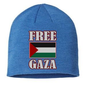 Palestine Flag Free Gaza Save Palestine Gaza Palestina Gift Sustainable Beanie