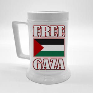 Palestine Flag Free Gaza Save Palestine Gaza Palestina Gift Beer Stein