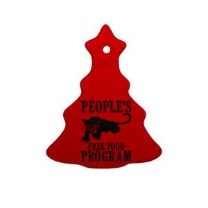 Peoples Free Food Program T Ceramic Tree Ornament