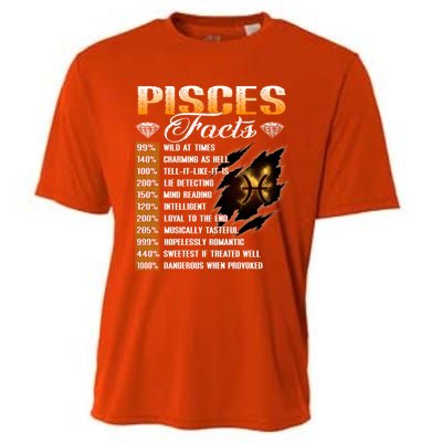 Pisces Facts Funny Zodiac Signs Birthday Funny Gift Cool Gift Cooling Performance Crew T-Shirt