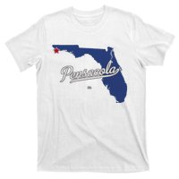 Pensacola Florida Fl Map T-Shirt