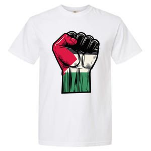 Palestine Flag Fist Peace Garment-Dyed Heavyweight T-Shirt