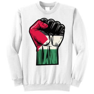 Palestine Flag Fist Peace Sweatshirt