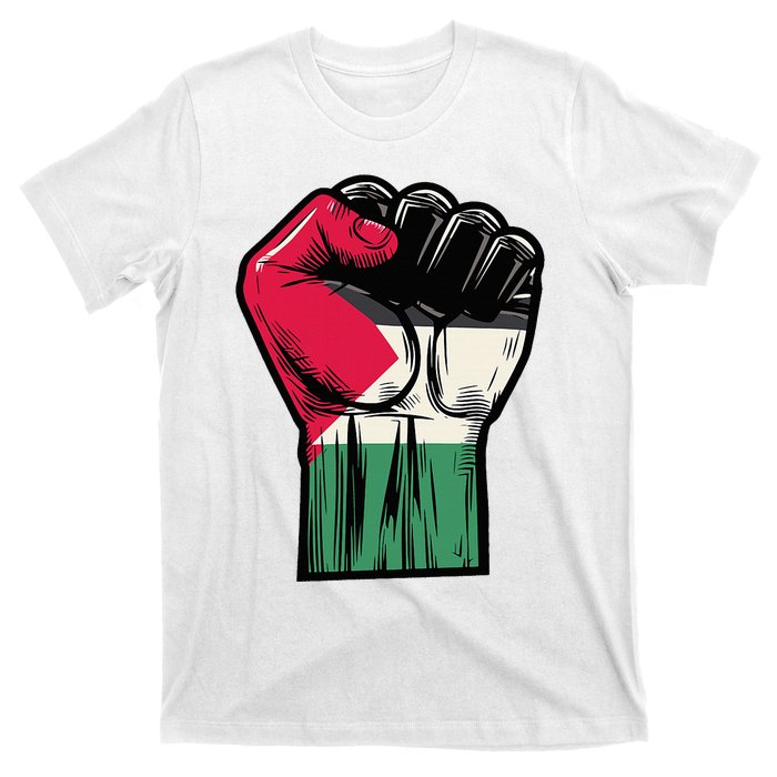 Palestine Flag Fist Peace T-Shirt