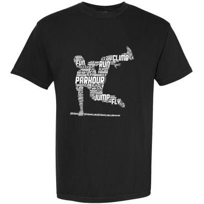 Parkour Freerunner Freerunning Traceur Kids Men Boys Garment-Dyed Heavyweight T-Shirt