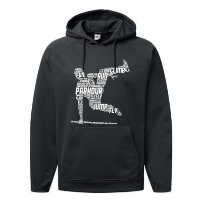 Parkour Freerunner Freerunning Traceur Kids Men Boys Performance Fleece Hoodie