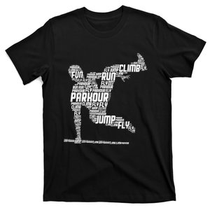 Parkour Freerunner Freerunning Traceur Kids Men Boys T-Shirt