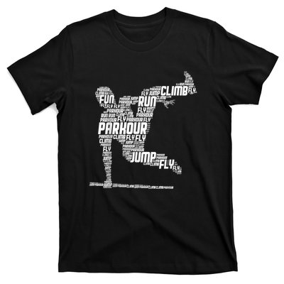 Parkour Freerunner Freerunning Traceur Kids Men Boys T-Shirt