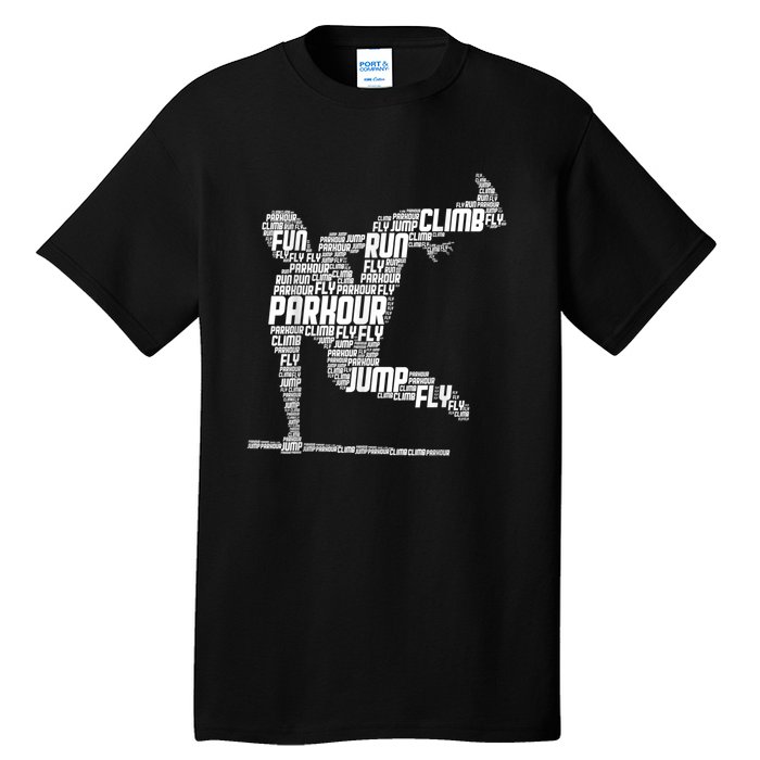 Parkour Freerunner Freerunning Traceur Kids Men Boys Tall T-Shirt