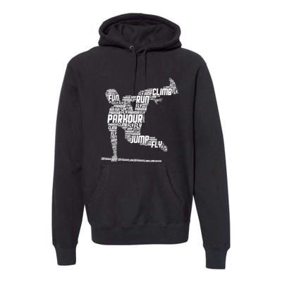 Parkour Freerunner Freerunning Traceur Kids Men Boys Premium Hoodie