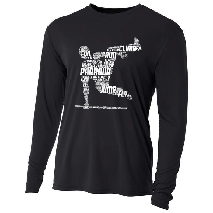 Parkour Freerunner Freerunning Traceur Kids Men Boys Cooling Performance Long Sleeve Crew