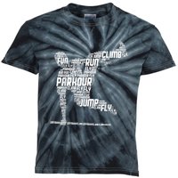 Parkour Freerunner Freerunning Traceur Kids Men Boys Kids Tie-Dye T-Shirt