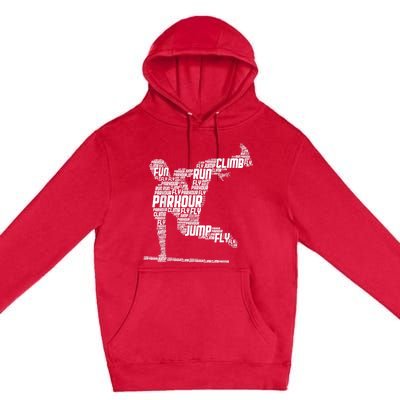 Parkour Freerunner Freerunning Traceur Kids Men Boys Premium Pullover Hoodie