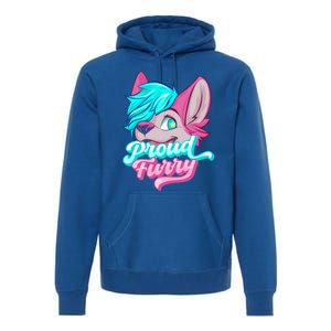 Proud Furry Fandom Cosplay Animal Lover Furries Furry Person Gift Premium Hoodie