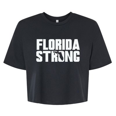 Pray For Florida Strong Bella+Canvas Jersey Crop Tee