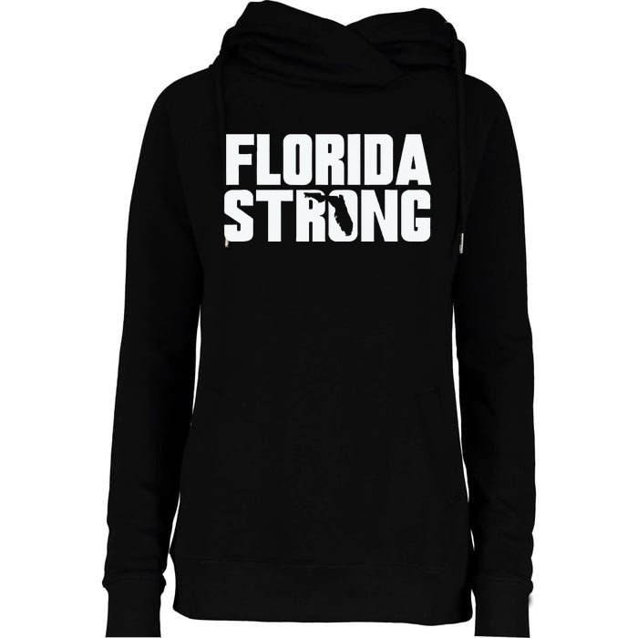 Pray For Florida Strong Womens Funnel Neck Pullover Hood