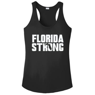 Pray For Florida Strong Ladies PosiCharge Competitor Racerback Tank