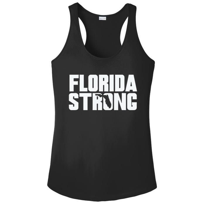 Pray For Florida Strong Ladies PosiCharge Competitor Racerback Tank