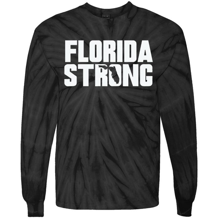 Pray For Florida Strong Tie-Dye Long Sleeve Shirt