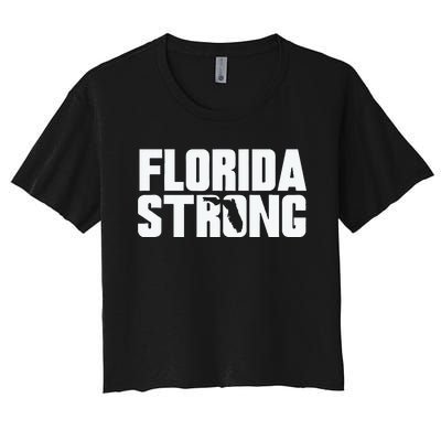 Pray For Florida Strong Women's Crop Top Tee