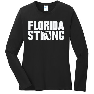 Pray For Florida Strong Ladies Long Sleeve Shirt