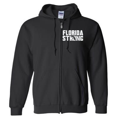 Pray For Florida Strong Full Zip Hoodie