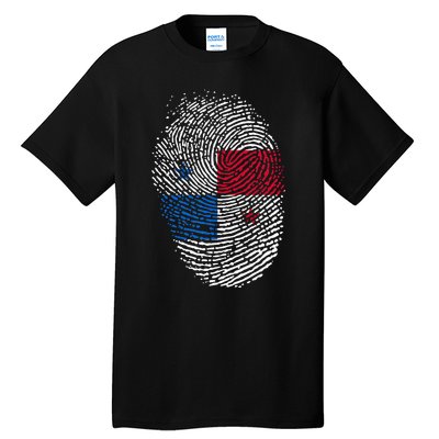 Panamanian Flag Fingerprint Panama Tall T-Shirt