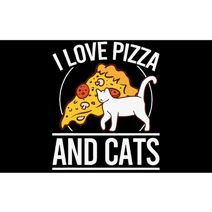 Pizza foodie Funny I Love Pizza And Cats Pizza Kitten Bumper Sticker