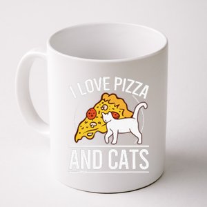 Pizza foodie Funny I Love Pizza And Cats Pizza Kitten Coffee Mug