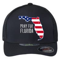 Pray For Florida Beach Stand With Florida Strong Flexfit Unipanel Trucker Cap