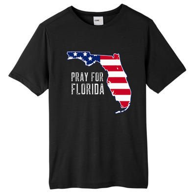 Pray For Florida Beach Stand With Florida Strong Tall Fusion ChromaSoft Performance T-Shirt