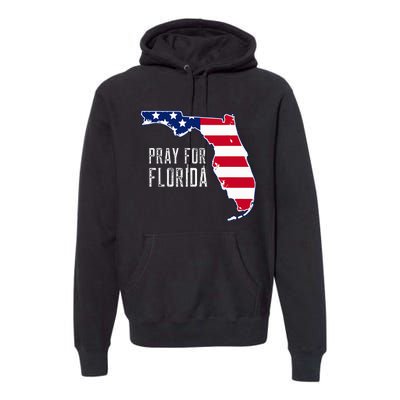 Pray For Florida Beach Stand With Florida Strong Premium Hoodie