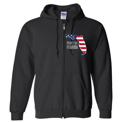 Pray For Florida Beach Stand With Florida Strong Full Zip Hoodie